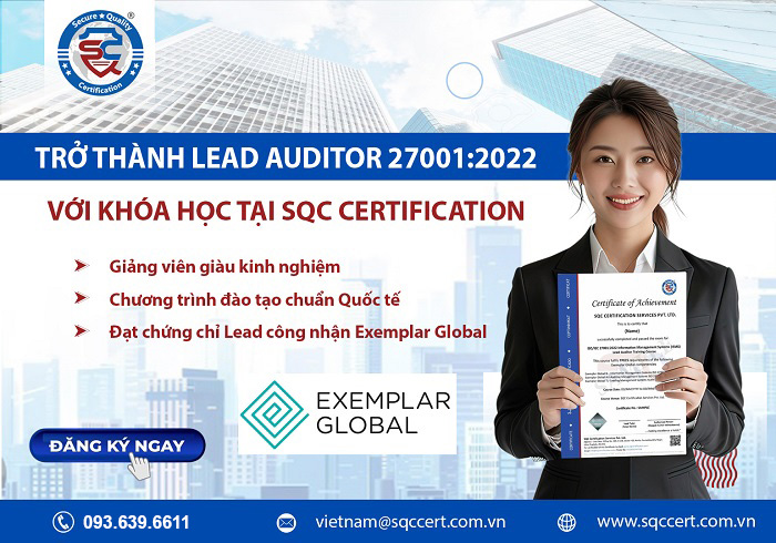khóa đào tạo lead auditor iso 27001:2022