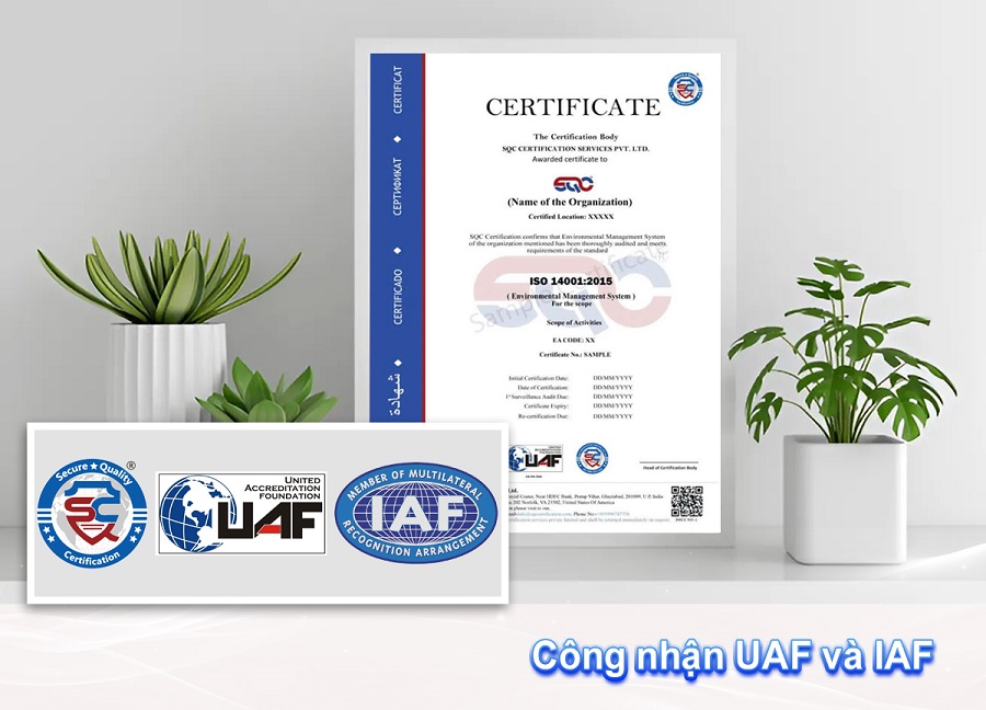 chứng nhận iso 14001