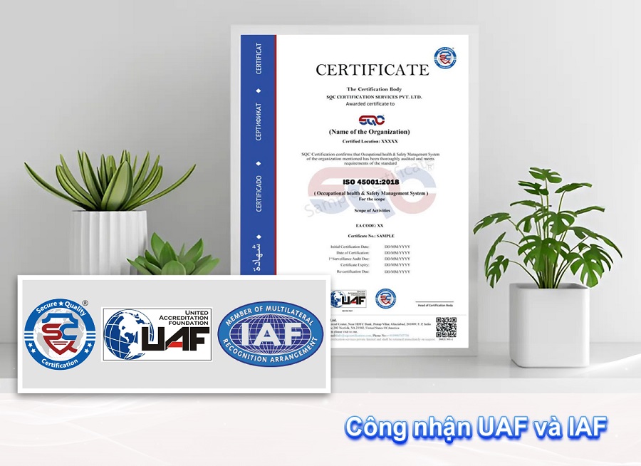 chứng nhận iso 45001