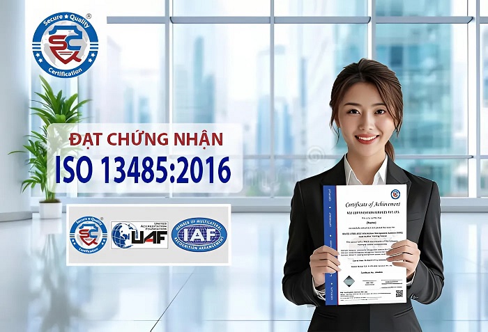 chứng nhận iso 13485:2016