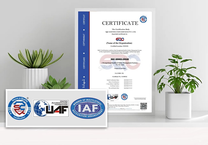 giấy chứng nhận iso 45001:2018