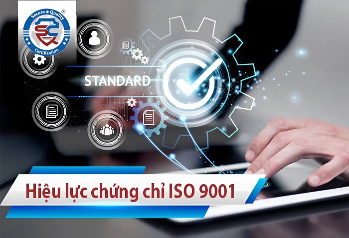 hiệu lực của chứng nhận ISO 9001:2015