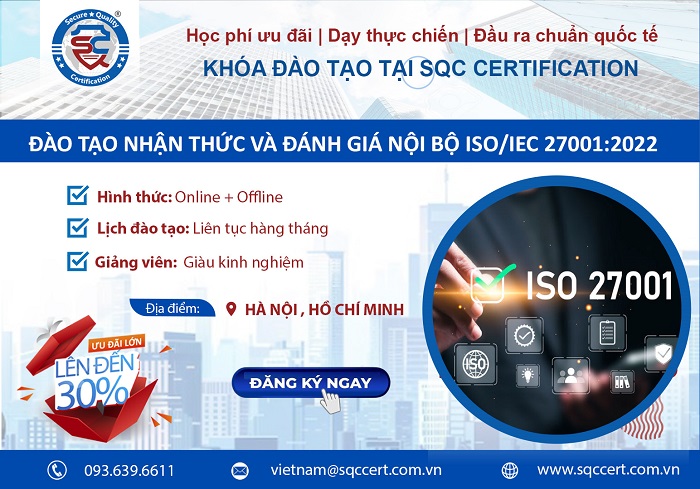 khóa đào tạo iso 27001