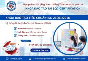 khóa đào tạo iso 21001:2018