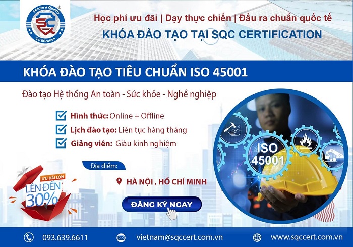 khóa đào tạo iso 45001:2018