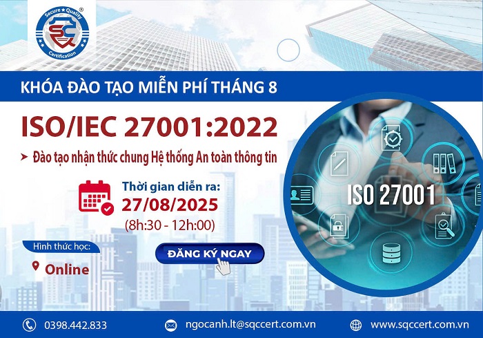 khóa học miễn phí về ISO 27001:2022