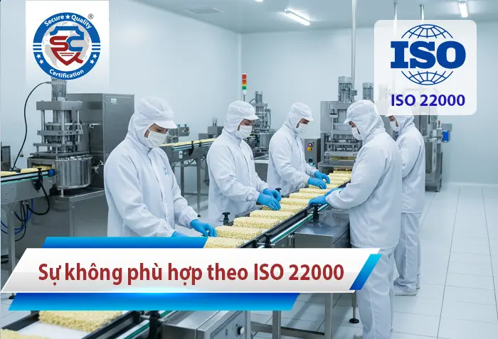 sự không phù hợp trong ISO 22000