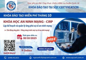 khóa học lập kế hoạch quản lý ứng phó sự cố an ninh mạng cirp